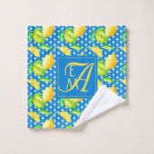 Lemon Tree Ocean Blue MONOGRAM (Gant de toilette)