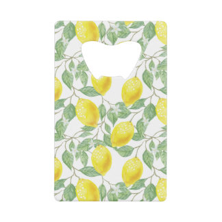 Lemon Tree Patroon Kredietkaart Flessenopener