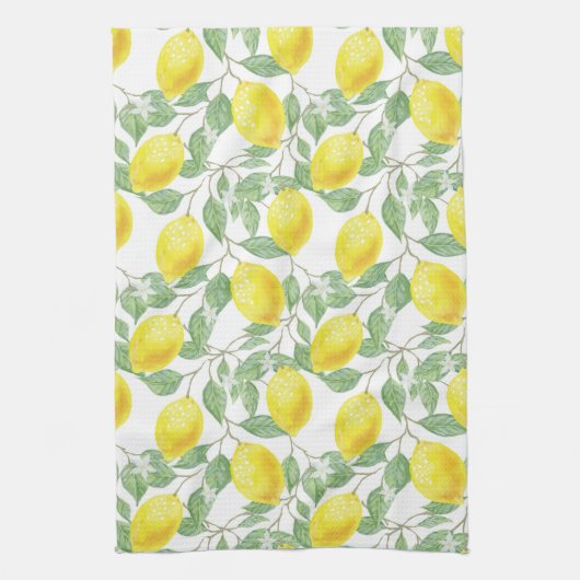 Lemon Tree Patroon Theedoek (Verticaal)
