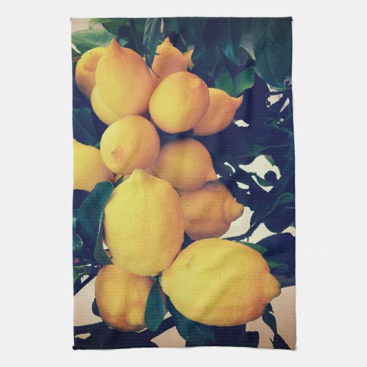 Lemon Tree Patterned Kitchen Towel Theedoek (Verticaal)