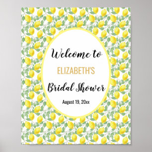 Lemon Tree Yellow Green Vrijgezellenfeest Welcome  Poster