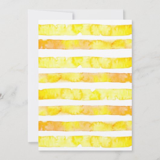 Lemon Trois-zy 3e anniversaire Invitation (Dos)