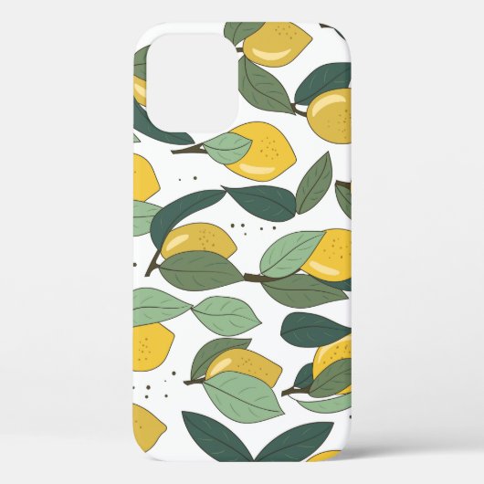 Lemon Tropical: Helder Naadloos Case-Mate iPhone Case (Achterkant)