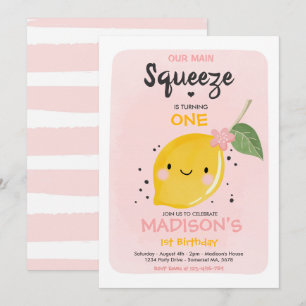 Lemon Verjaardag Uitnodiging Onze Belangrijkste Sq