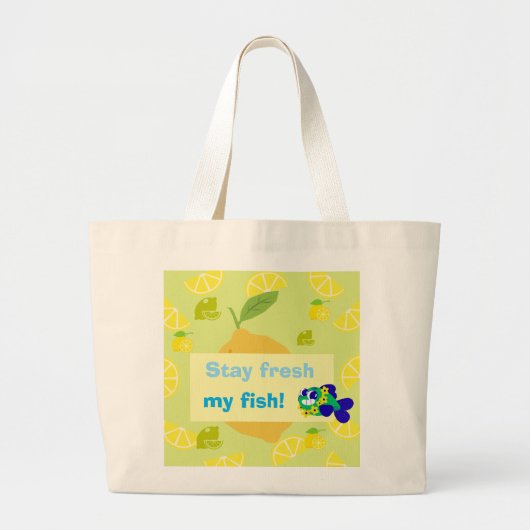 Lemon Vibes Tote Bag (Devant)