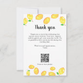 Lemon Vrijgezellenfeest Bedankt Aangepaste QR-code (Voorkant)