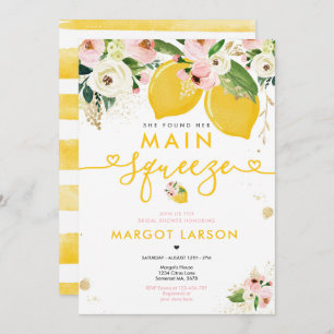 Lemon Vrijgezellenfeest Floral Lemon Main Squeeze Kaart