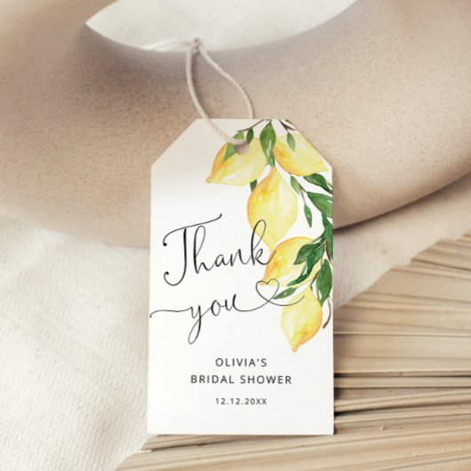 Lemon Vrijgezellenfeest Hartelijk dank voor de ple Cadeaulabel