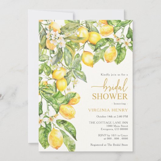 Lemon Vrijgezellenfeest Kaart (Voorkant)