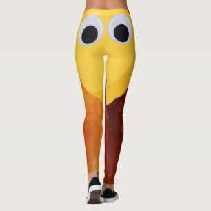 Lemon, vruchten met goede ogen en appel leggings