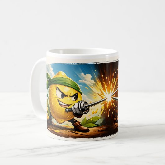 Lemon vs Coffee Duel Mug – FunnClassic Mug, 325 ml (Devant gauche)