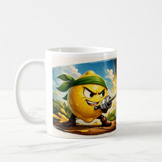 Lemon vs Coffee Duel Mug – FunnClassic Mug, 325 ml (Gauche)