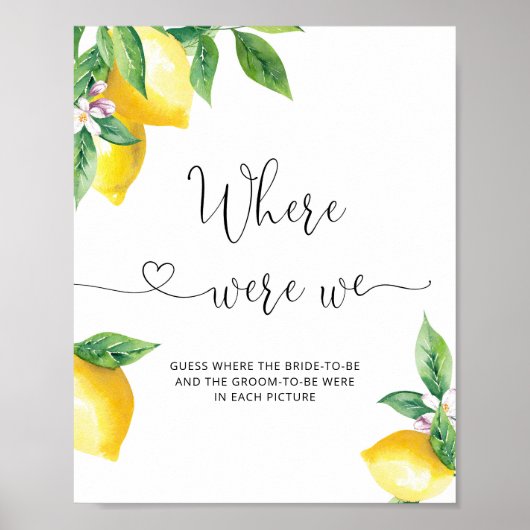 Lemon waar waren we vrijgezellenfeest-spel? poster (Voorkant)