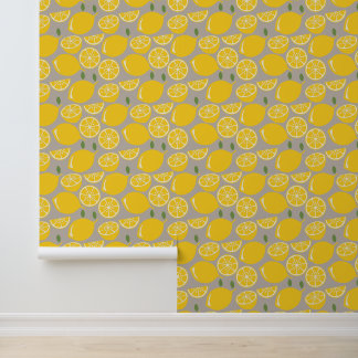 Lemon Wallpaper Lemon Pattern Behang