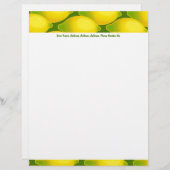 Lemon Wallpaper, Lemon Wallpaper, Jouw naam, Ad... Custom Briefhoofd (Voorkant / Achterkant)