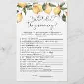 Lemon Wat zei de groom over vrijgezellenfeest game (Voorkant)