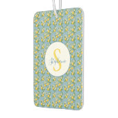 Lemon Watercolor Blue Mediterranean Tile Pattern Luchtverfrisser (Links)