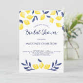 Lemon Waterverf Bridal Shower Kaart (Staand voorkant)