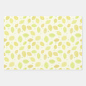 Lemon Waterverf Pattern Citrus Inpakpapier Vel (Voorkant 3)