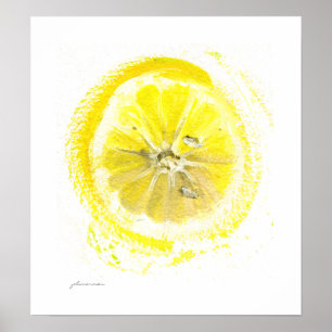 Lemon waterverf poster