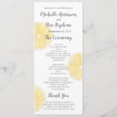 Lemon Wedding Programma (Voorkant)
