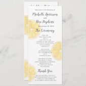 Lemon Wedding Programma (Voorkant / Achterkant)
