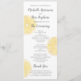 Lemon Wedding Programma