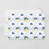 Lemon Wedding RSVP QR-code Kaartje (Achterkant)