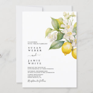Lemon Wedding Uitnodiging