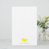 Lemon Wedge - Gepersonaliseerde schrijfbenodigdhed Briefpapier (Staand voorkant)