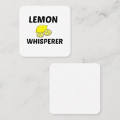 LEMON WHISPERER VIERKANTE VISITEKAARTJE (Voorkant / Achterkant)