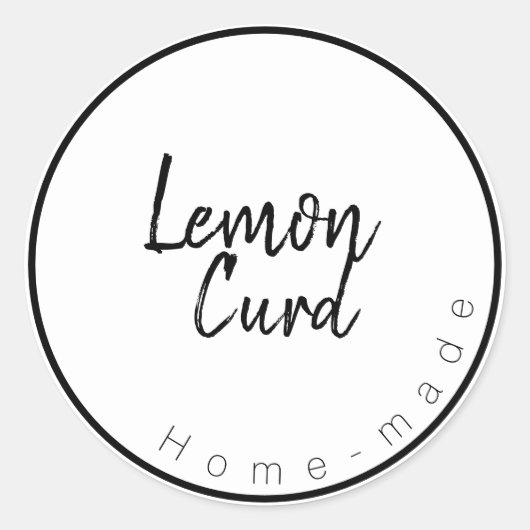 Lemon-wrongellabel Ronde Sticker (Voorkant)