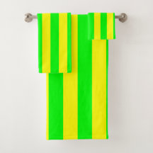 Lemon Yellow and Lime Green Stripes