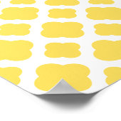 Lemon Yellow and White Quatrefoil Pattern Poster (Hoek)