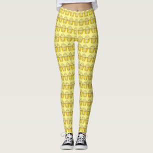 Lemon Yellow Cupcake Cupcakes Leggings afdrukken