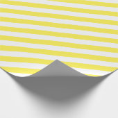 Lemon Yellow Diagonal Stripe Cadeaupapier (Hoek)
