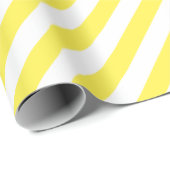 Lemon Yellow Diagonal Stripe Cadeaupapier (Rol Hoek)