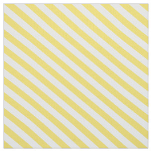 Lemon Yellow Diagonal Stripes Stof