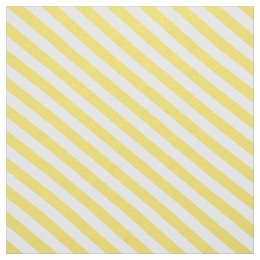 Lemon Yellow Diagonal Stripes Stof (Swatch)