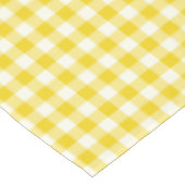Lemon Yellow Gingham Cotton Tablecloth Tafelkleed (Gekanteld)