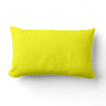 Lemon Yellow Lumbar Pillow 13 x 21 inch
