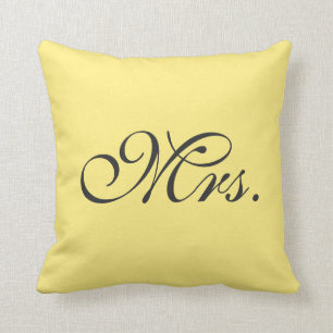Lemon Yellow Mrs Pillow Kussen