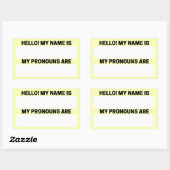 Lemon Yellow Name & Pronoun Labels (Vel)