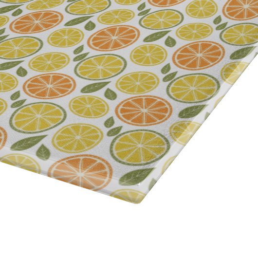 Lemon yellow orange  Pattern  Snijplank (Hoek)