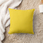 Lemon Yellow Polka Dot Kussen (Deken)