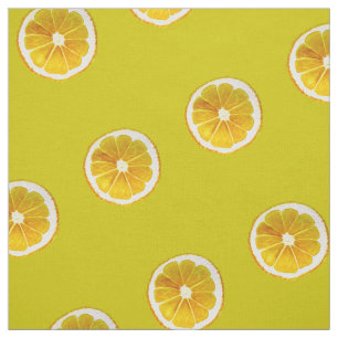 Lemon yellow pop art kitsch stof
