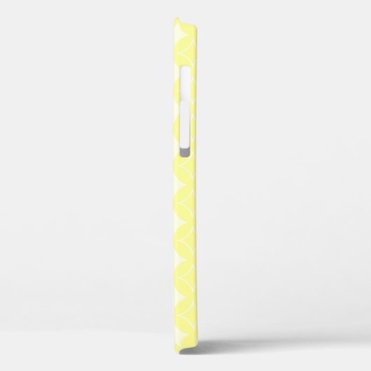Lemon yellow shippo-patroon Case-Mate iPhone case (Achterkant / Links)