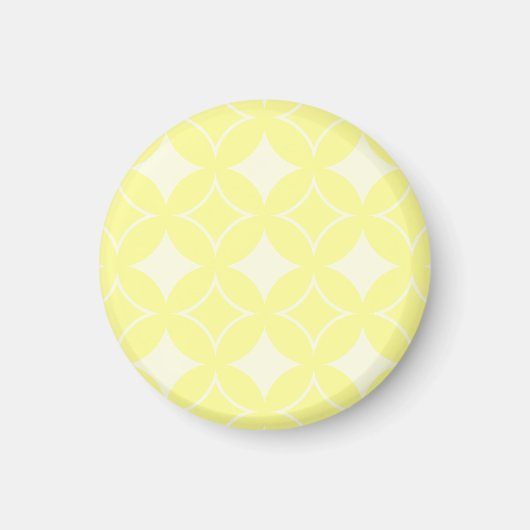 Lemon yellow shippo-patroon magneet (Voorkant)