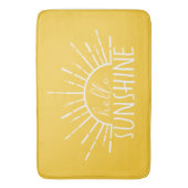 Lemon Yellow Simple Hallo Sunshine Badmat (Voorkant Verticaal)
