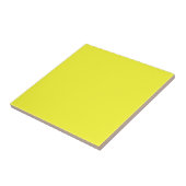 Lemon Yellow Solid Color Tegel Tegeltje (Zijkant)